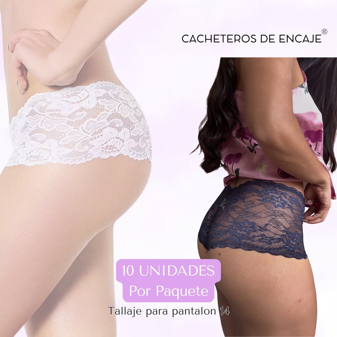 🔥 10 Cacheteros de Encaje por solo $99.990 - Dalia Ropa Interior