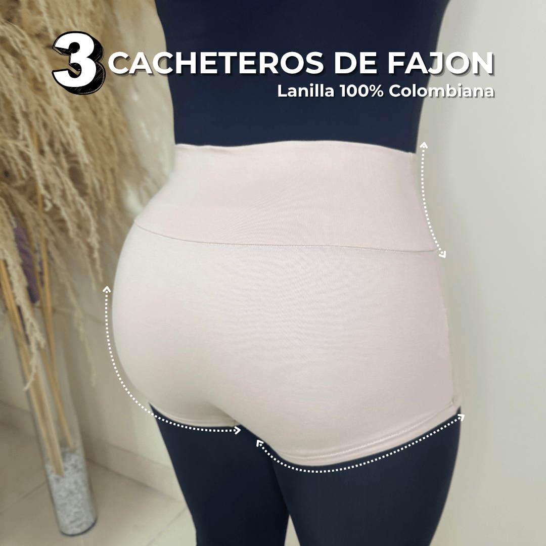 3 Cacheteros de Fajón® - CONTROL ABDOMEN - Dalia Ropa Interior