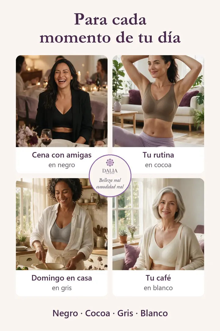 Para cada momento de tu día: en negro, cocoa, gris y blanco